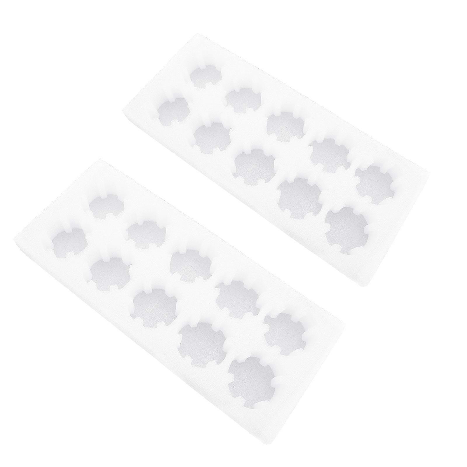 Egg Protection Trays Flat Bottom Simple Design For Home Users Refrigerator Storage 25.00X11.50X7.00CM 2 Sets