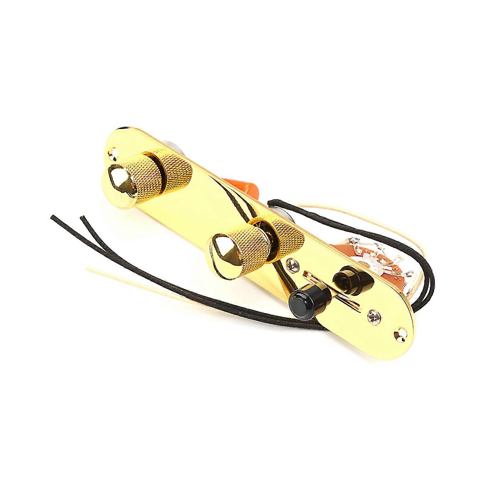3 Way Guitar Control Plate Wired Loaded Prewired Control Plate with 3 Way Switch Electric Guitar Part Replacement Multicolor