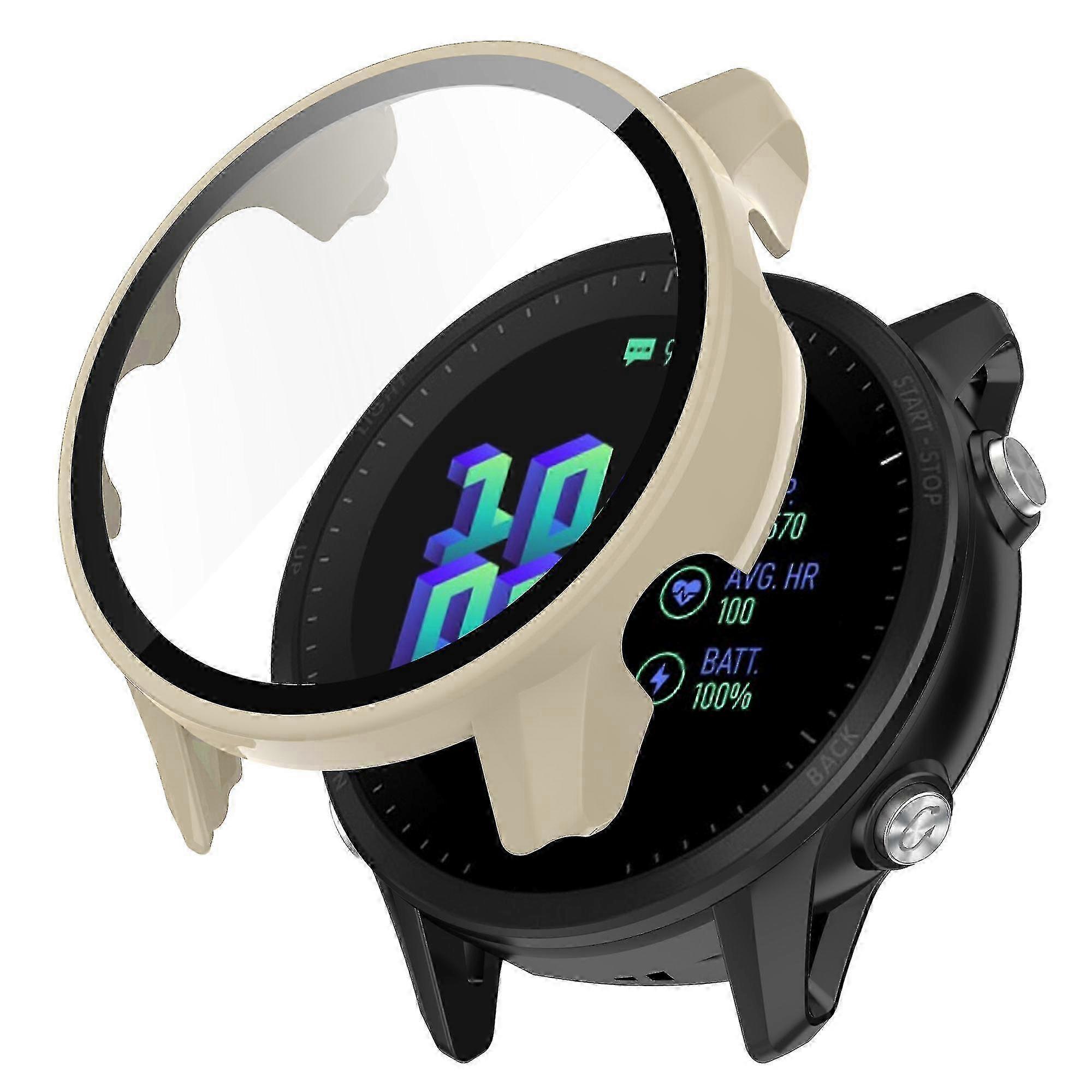Scratch-resistant cover for Garmin Forerunner 955 with tempered glass