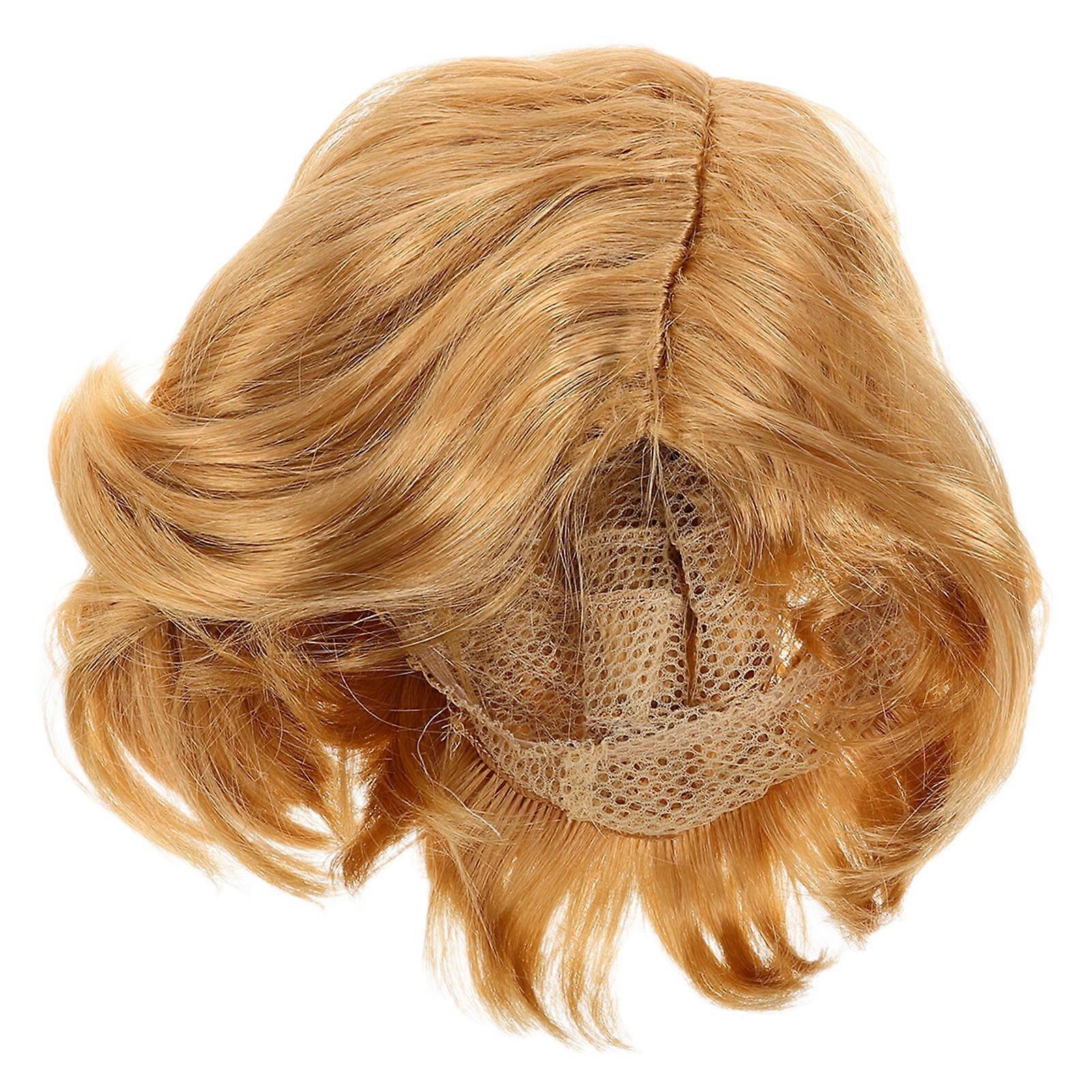 Blond Short Straight Men's Wig for Cosplay, Halloween Costume Accessory, Lightweight Synthetic Hair with Realistic Texture for Parties and Events