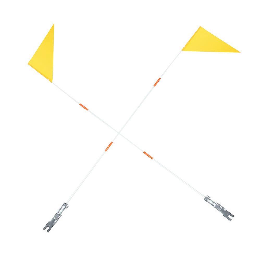 Bicycle Safety Flags with Pole – High Visibility Triangular Bike Accessories for Trailers, Scooters, and Karts