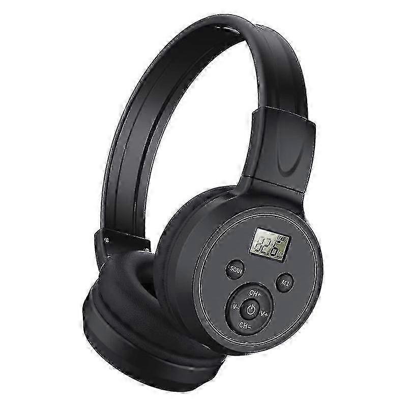 FM radio headphones with wireless technology for office workers