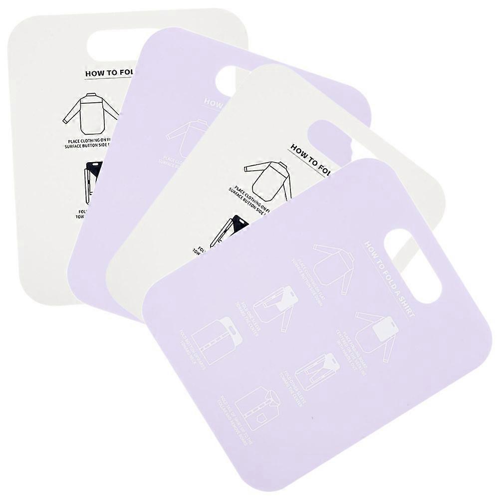 Creative Lazy Folding Boards for Home 4pcs PP Material Assorted Color