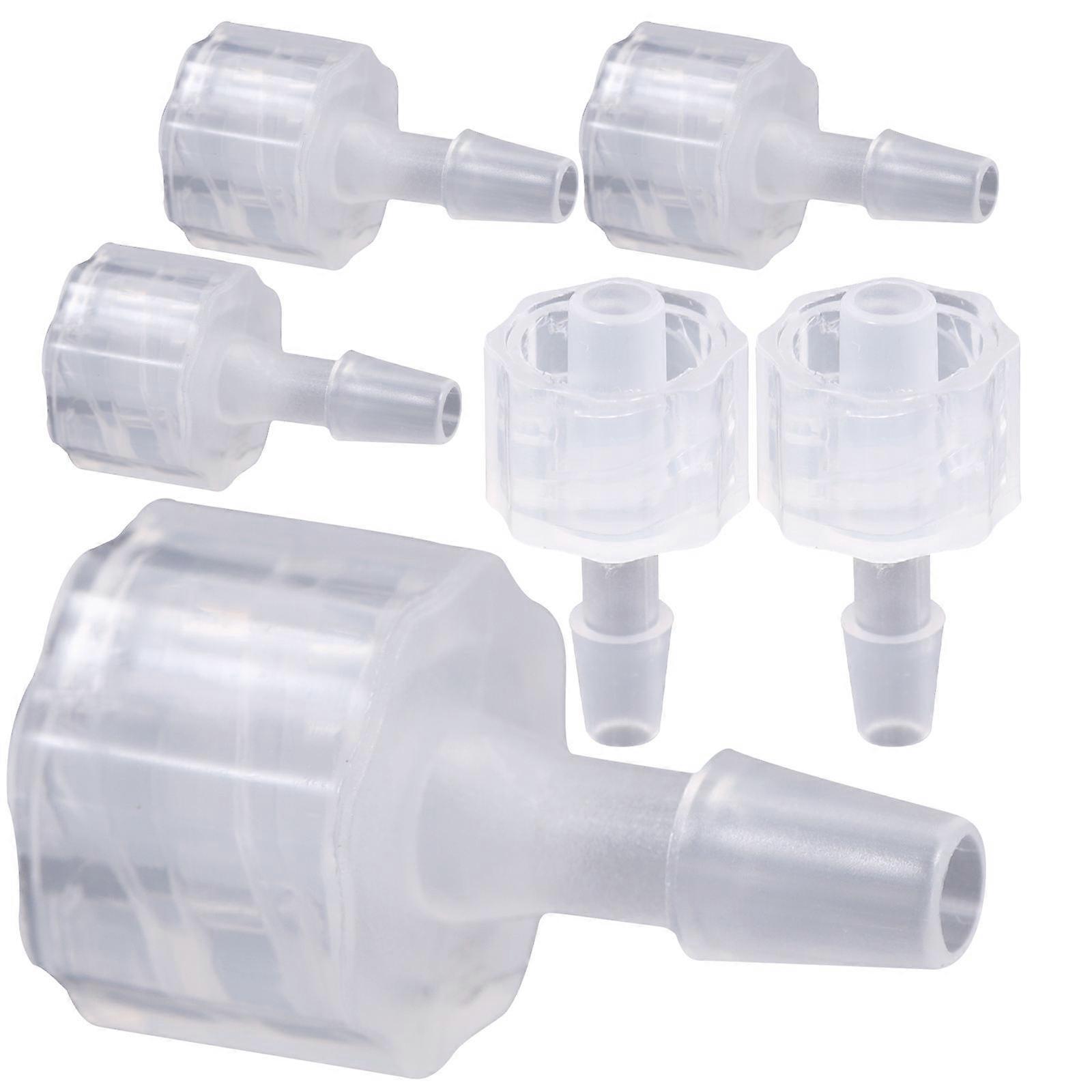 8pcs Luer Lock Hose Connectors with PP Inner Spiral Thread Adapters for Leak Proof Quick Connection, Compatible with Luer Lock Needle Tubes for