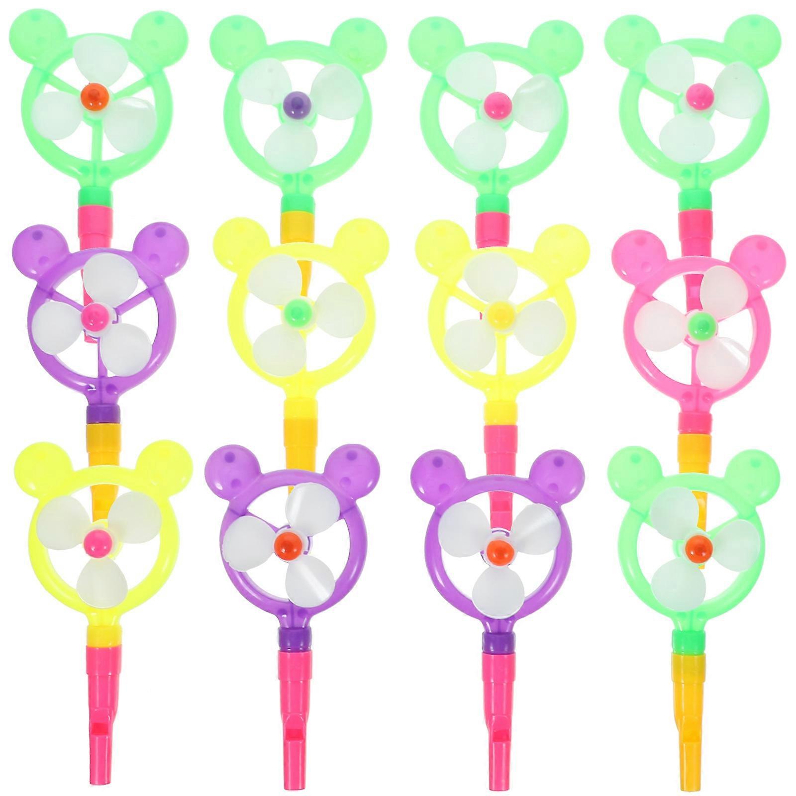 12pcs Windmill Whistle Party Noisemakers for Birthday Celebrations and Gatherings