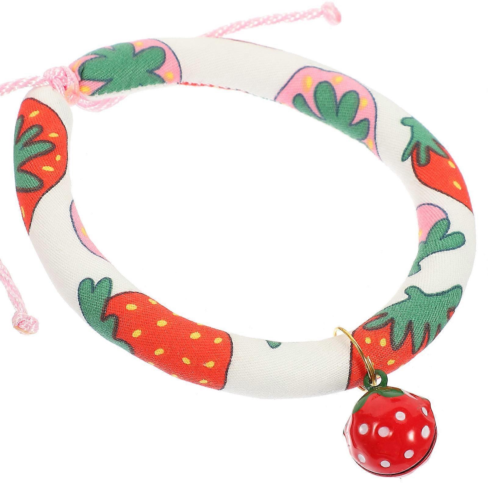 Adorable Pattern Cat Collar Kitten Adjustable Decorative Design Safety Buckle 1Set