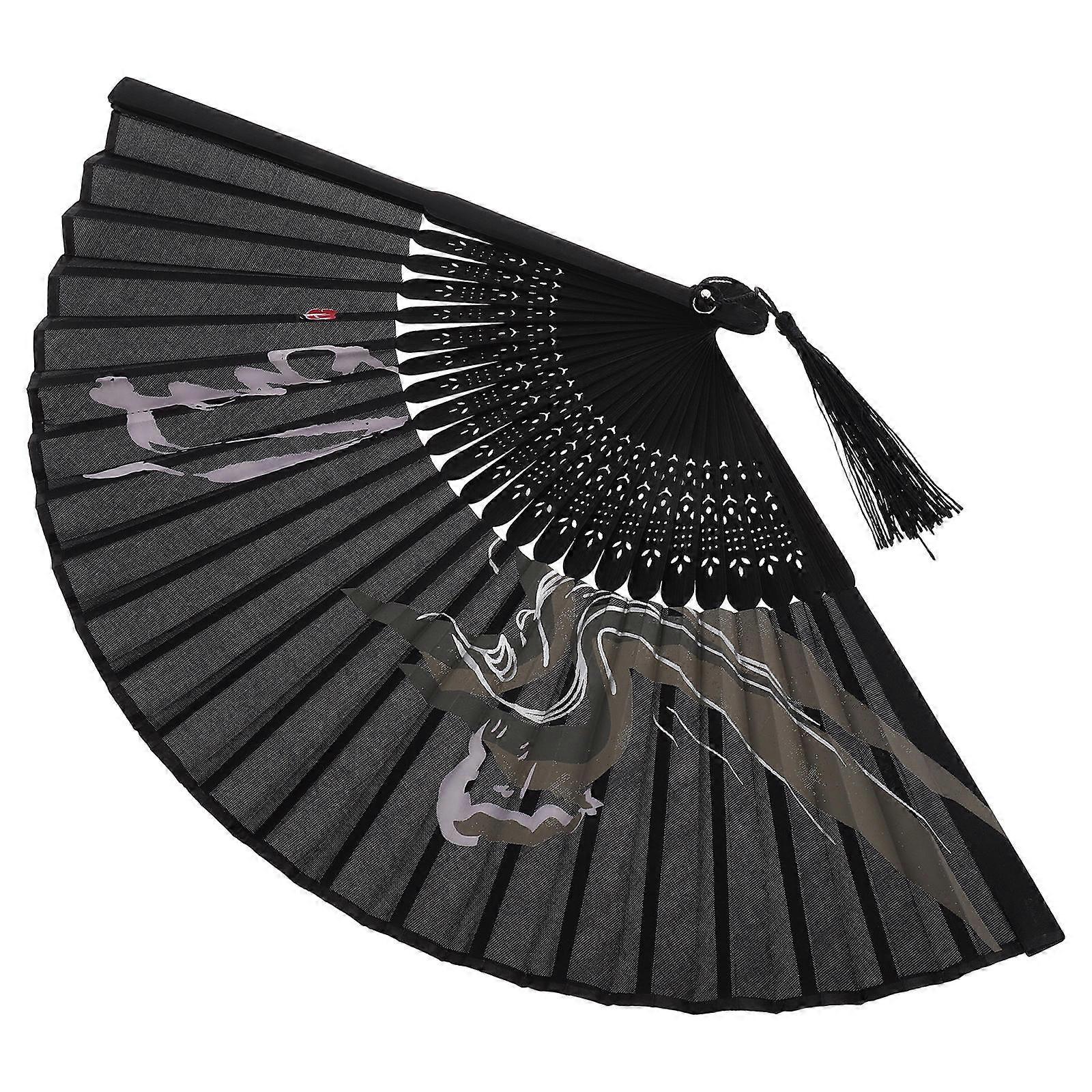 Here's a polished and professional product description based on the title you provided:
**Vintage Chinese Folding Dance Fan – Portable Handheld