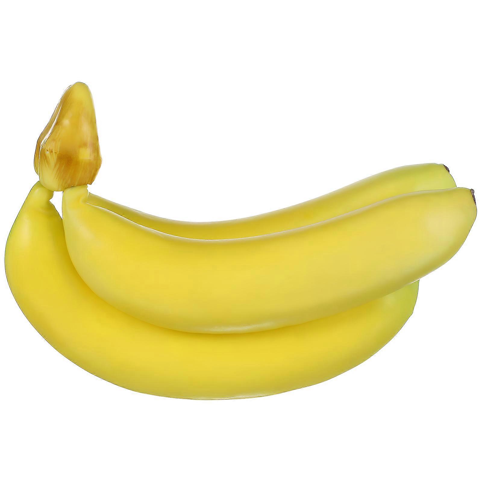 Fake Banana Bunch Home Decor Party Decoration Curved Shape Foam Material 1Pack