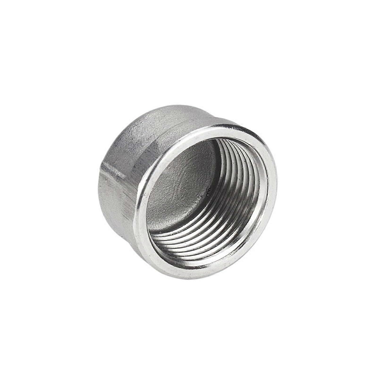 201 Stainless Steel Inner Wire Pipe Cap Stopper Head Socket Stopper G1-1/4 Threaded Joint 4 Minutes 6 Minutes 1 Inch