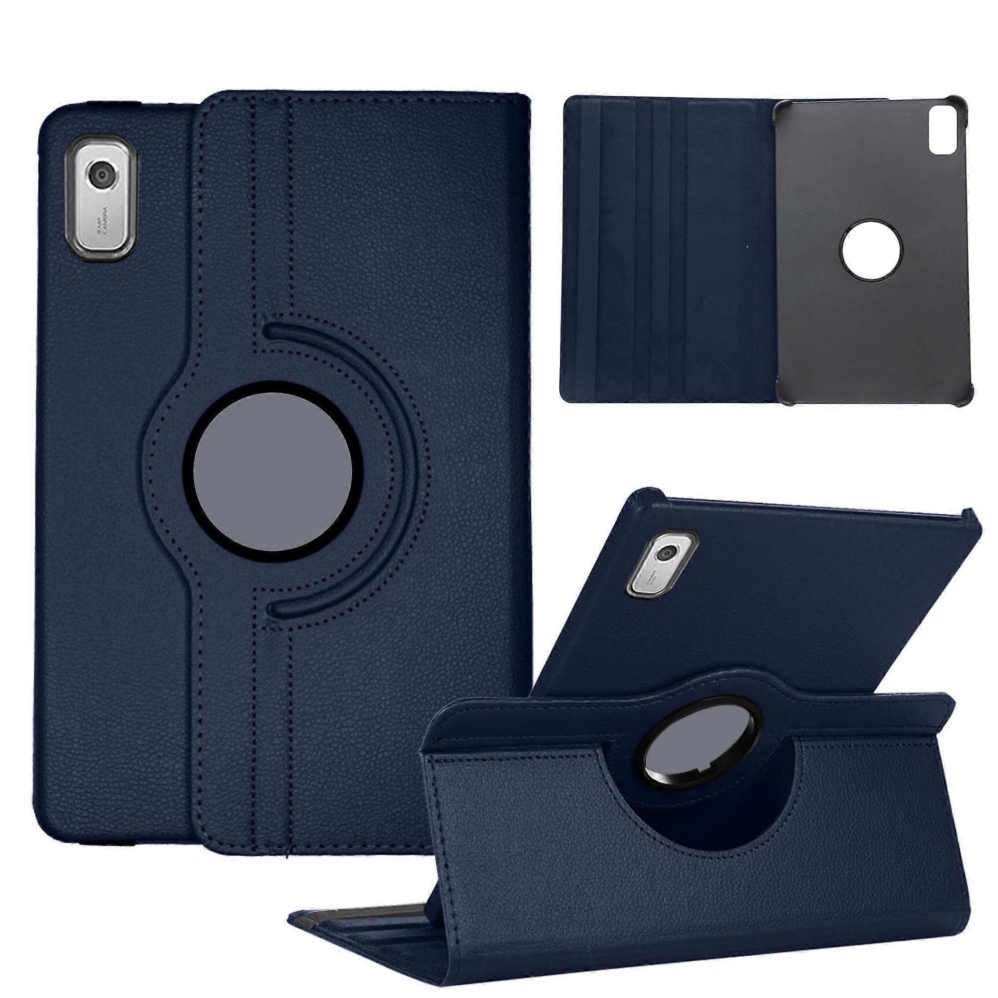 Case for Lenovo Tab M9 TB-310FU 9-Inch 2023 Tablet, 360-Degree Rotatable PU Leather Protective Blue