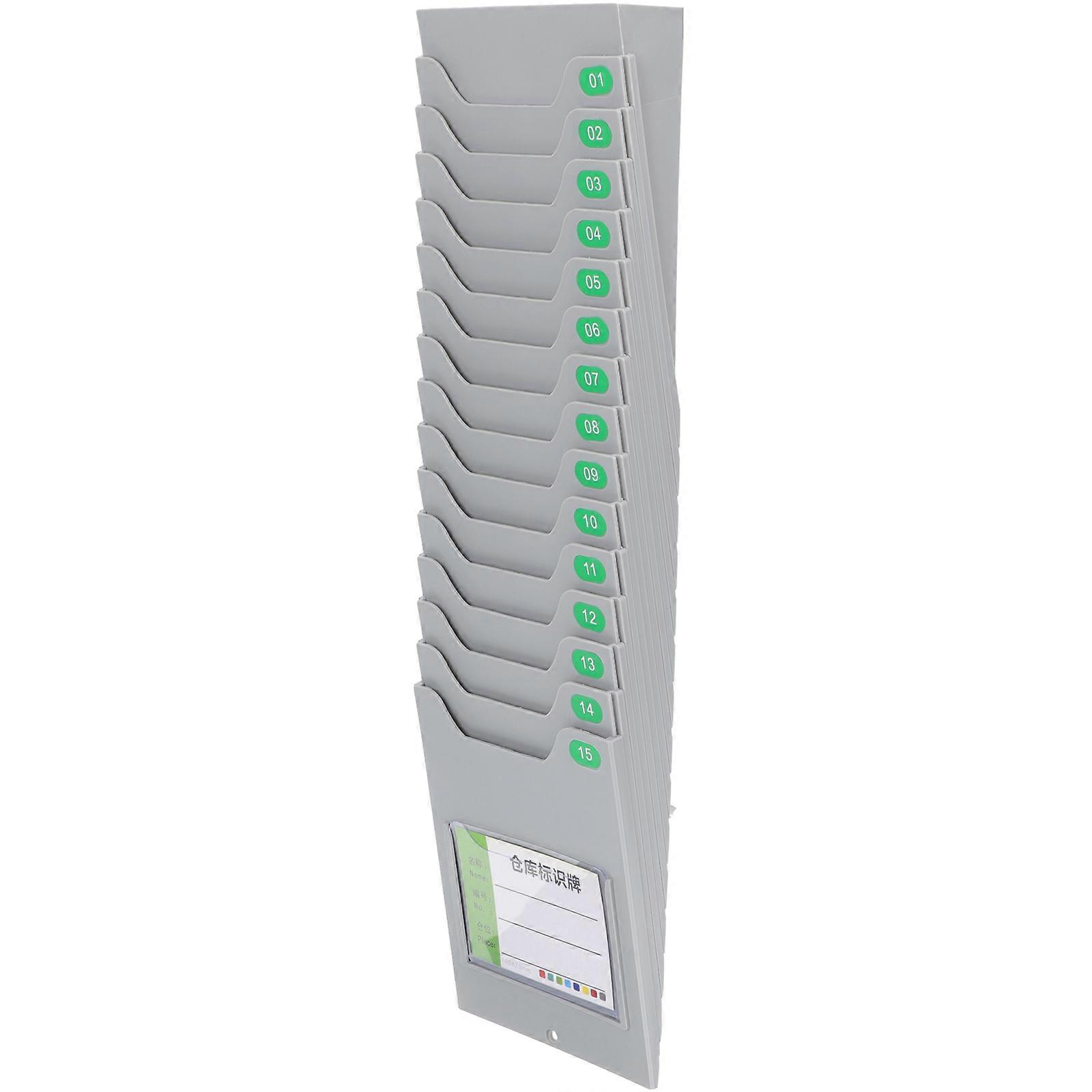 Plastic Holder Wall Mounted Organizer For Classrooms Kitchens And Warehouses Rectangular Shape 1Set