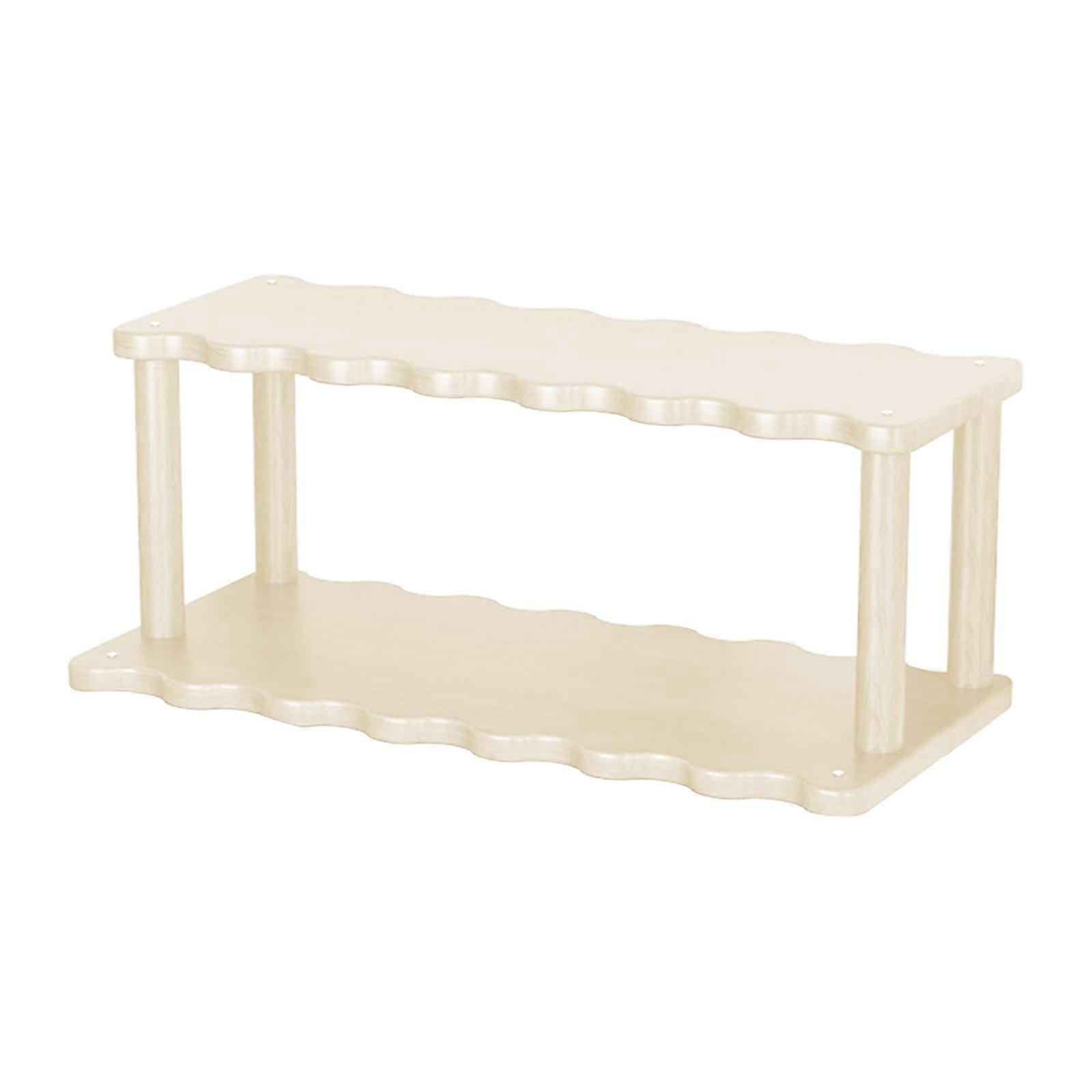 Desktop Storage Rack Table Sundries Display Shelf Display Double Layer Cup