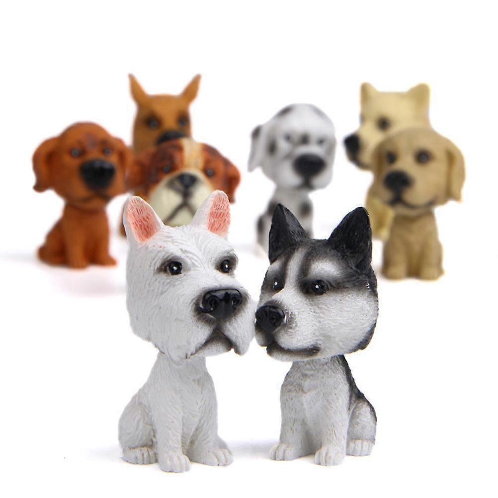 Multi Colored Shaking Dog Ornaments Car Interior Accessories 1Pack Cute Design