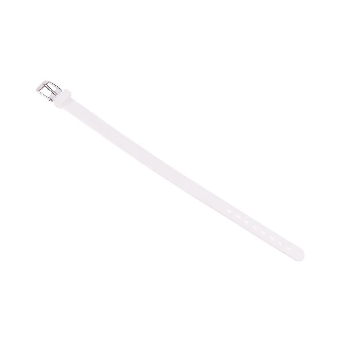 Solid Silicone Wristband Durable Comfortable Stretch Group Game Playing White 1Set