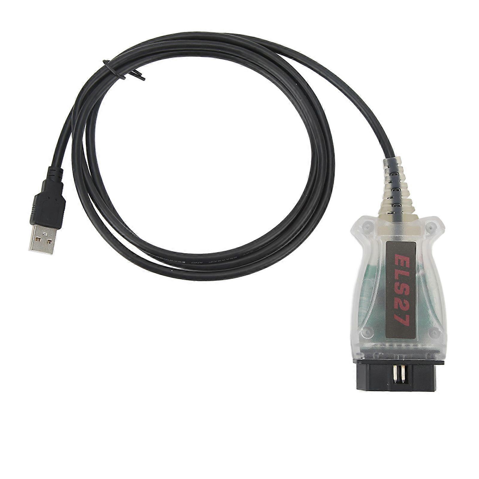 ELM327 OBD2 scanner with fault code reader and adaptor cable