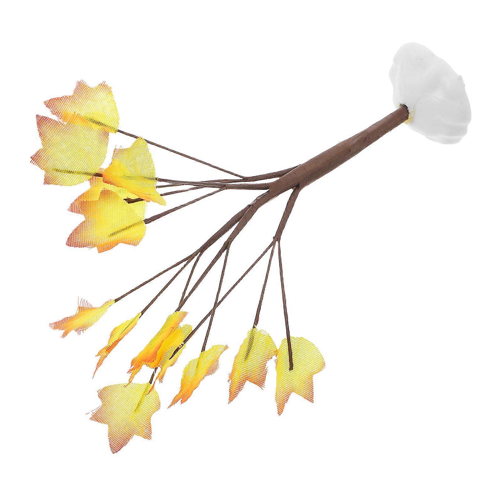Miniature Maple Tree Model Artificial Fall Tree for DIY Crafts, Train Tracks, Holiday Decorations, Home Decor, Table Centerpieces