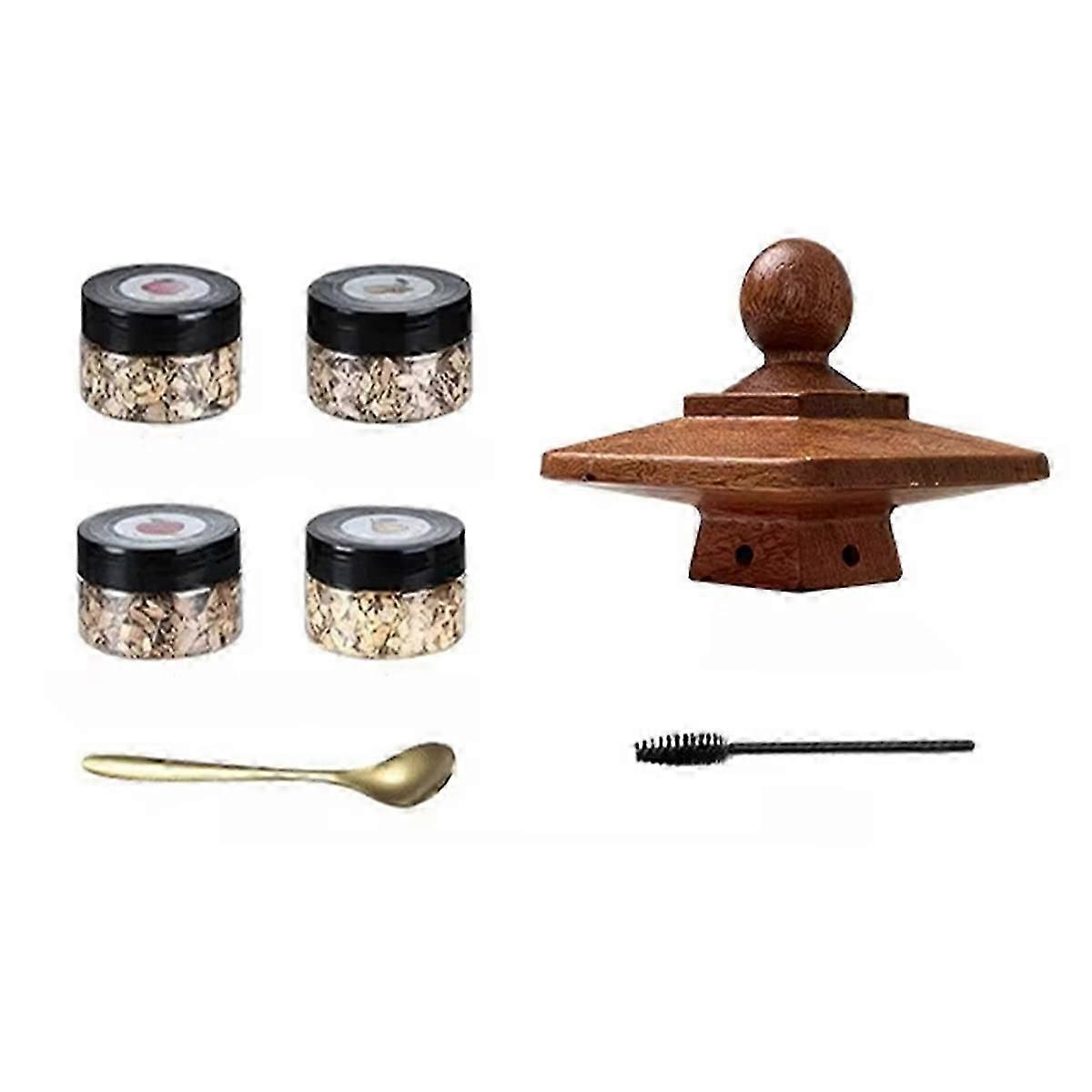 طقم مدخن الكوكتيل للويسكي & ، مدخن هود الخشب مع أدوات المدخن القديمة ، يعزز بيفيرا