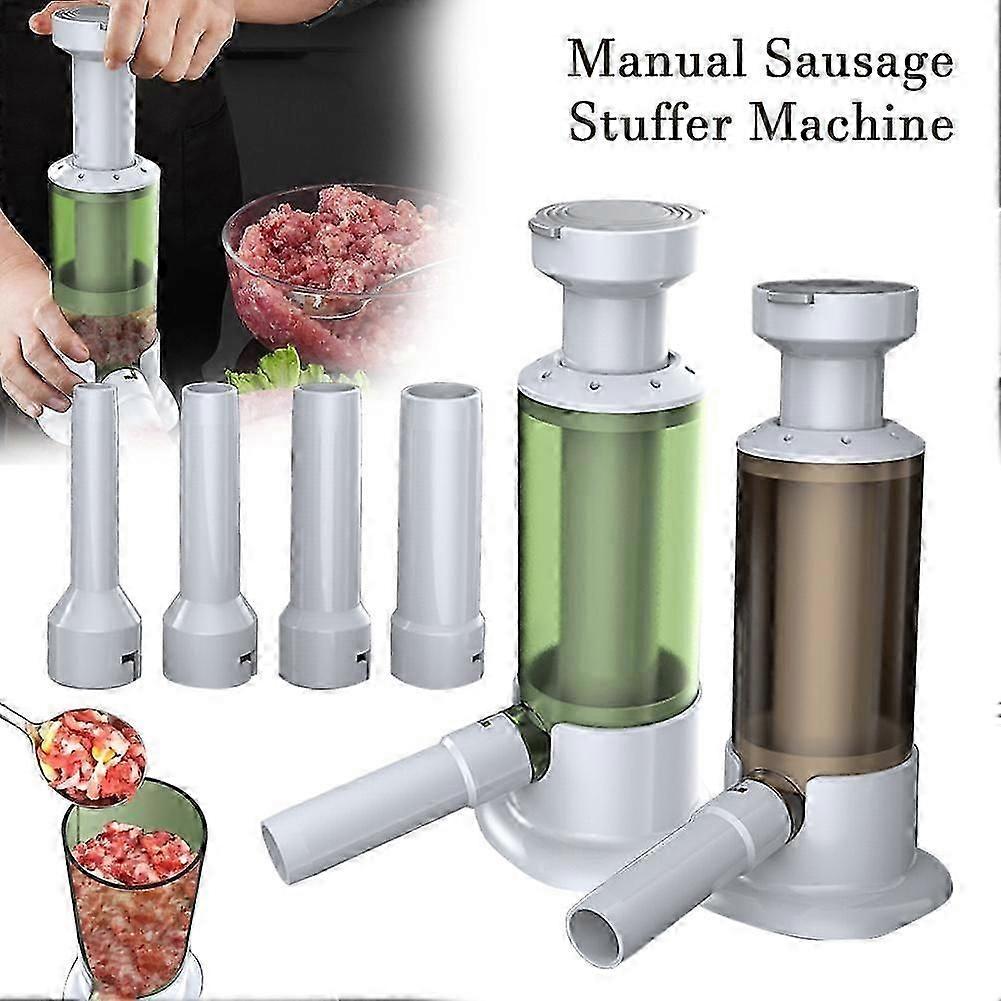Manual Sausage Stuffer Machine with 4 Stuffing Tubes Manual Operation