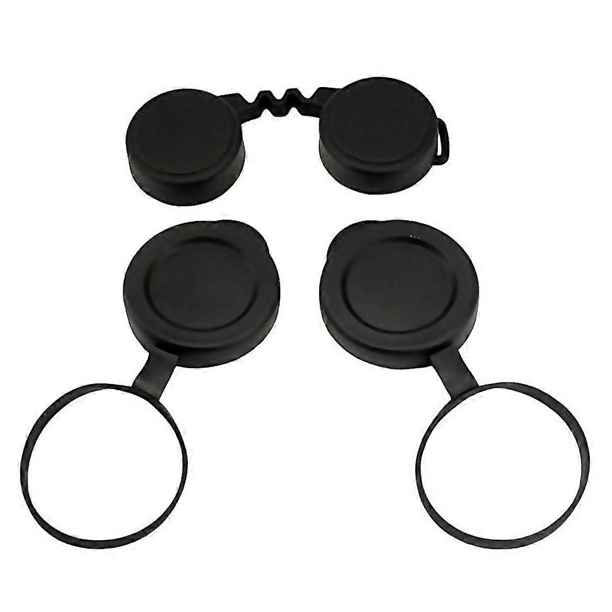 1 Set Binocular Objective Lens Caps Rubber Objective Lens Cover For Protection