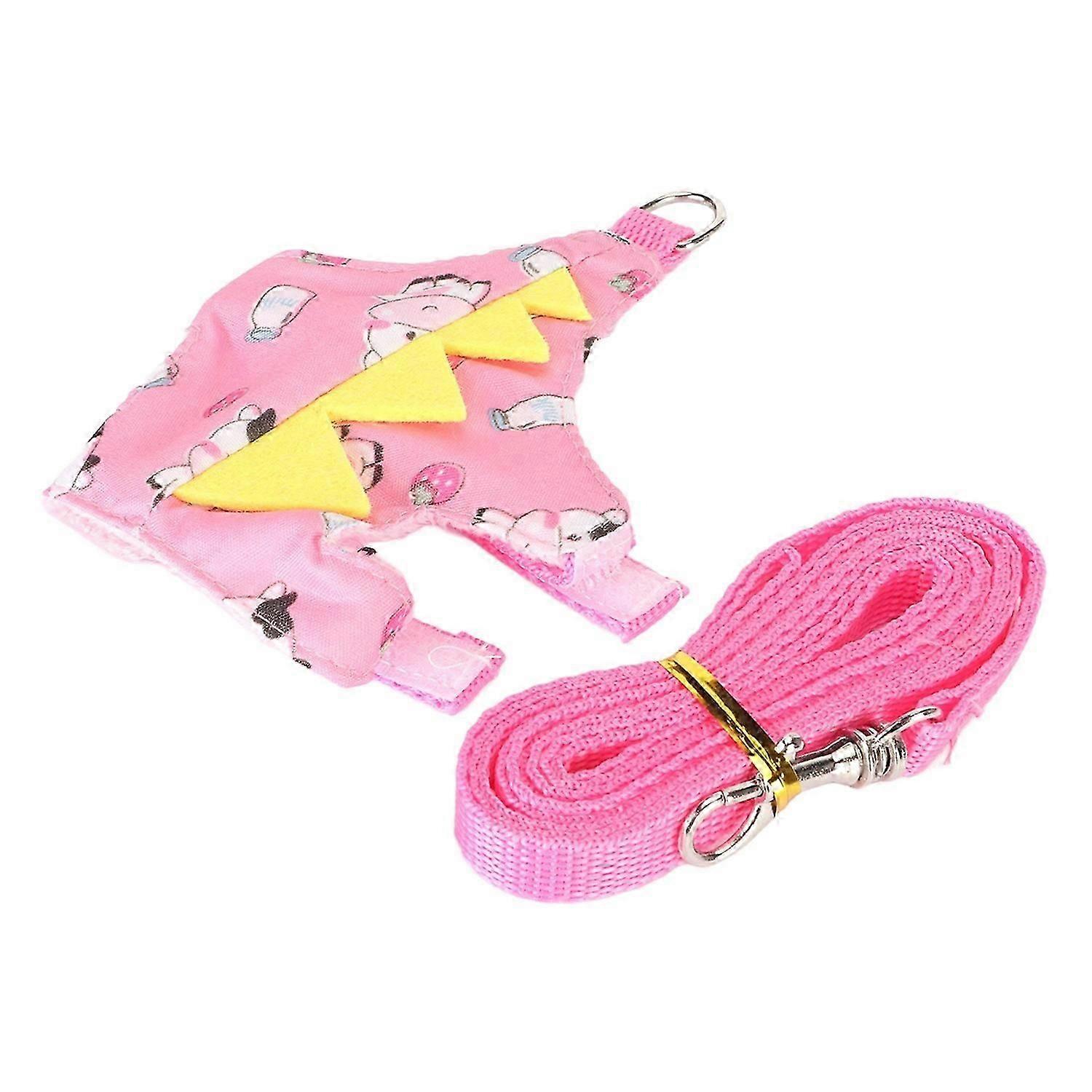 Ferret Harness Leash Adjustable Soft Comfortable Cute Guinea Pig Vest Harness with D Ring for Small