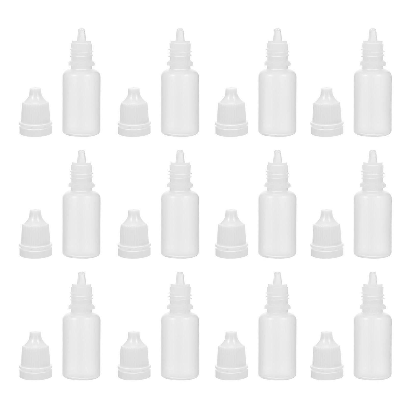 50pcs Transparent Essential Oil Bottles for Travel PP Small Portable Dispenser 10ml
