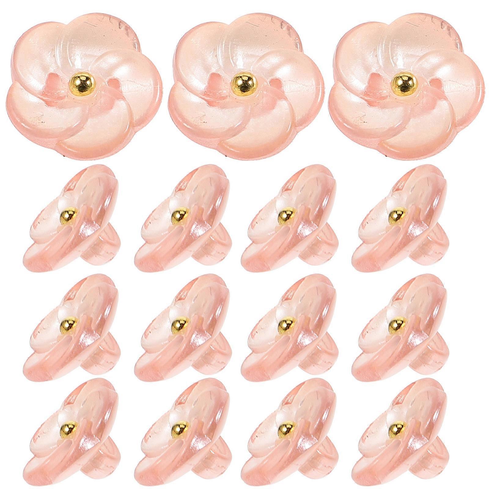 Flower Buttons For Crafts 100Pcs Designed For And Sewers In Rose Gold Ideal For Craft Making And Clothing Sewing