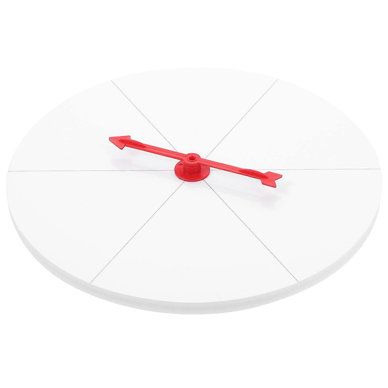 Plastic Prize Wheel for Prank Use White Color Easy to DIY and Lightweight 7.9 Inches