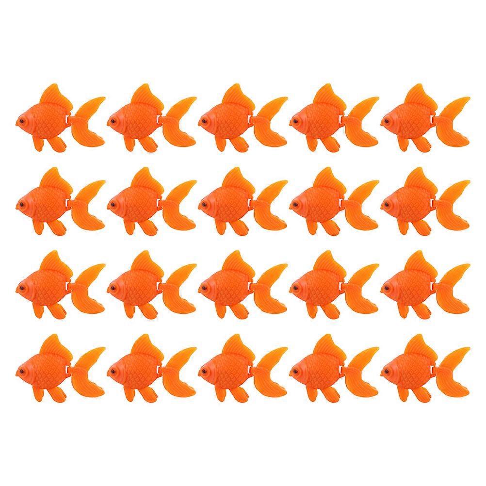 Simulation Goldfish Adornments 50Set Decorative Use For Aquarium Owners Lifelike 6X4.5X1.5CM