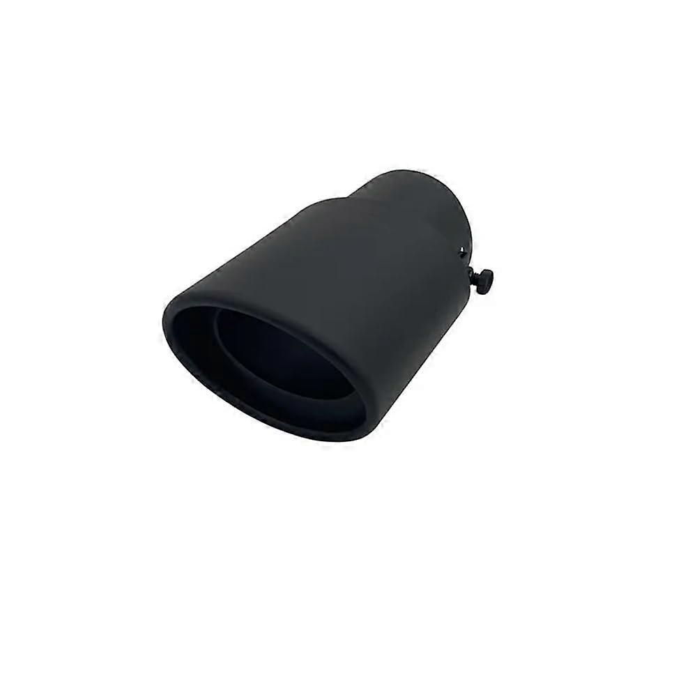 Exhaust Pipe Rear Tip Universal Car Exhaust Tip Round Car Modified Tail Rear Round Exhaust Pipe Tail Muffler Tip Pipe Tailpipe Black B