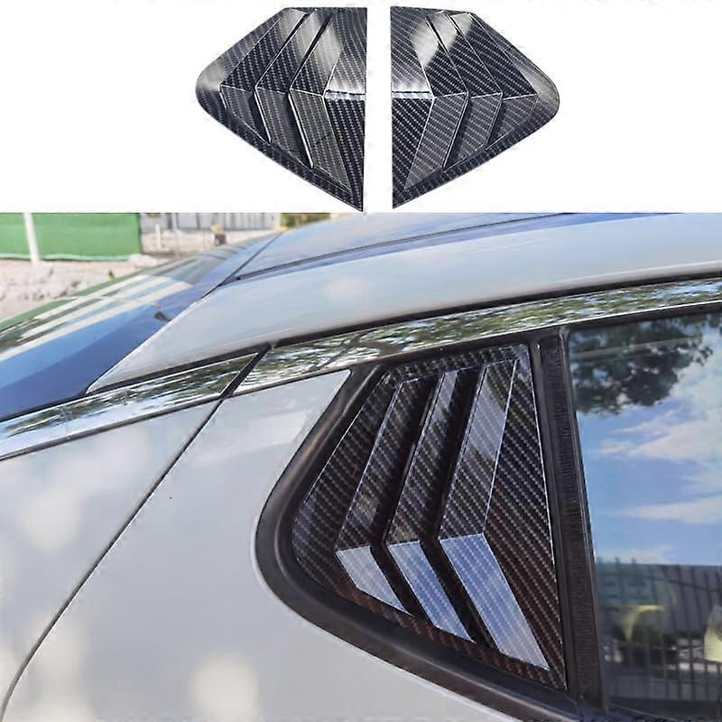Car Rear Side Window Slats For Kia K5 2011-2015, ABS Louver Scoop Cover, Rear Window Triangular Decoration, 2 Pieces