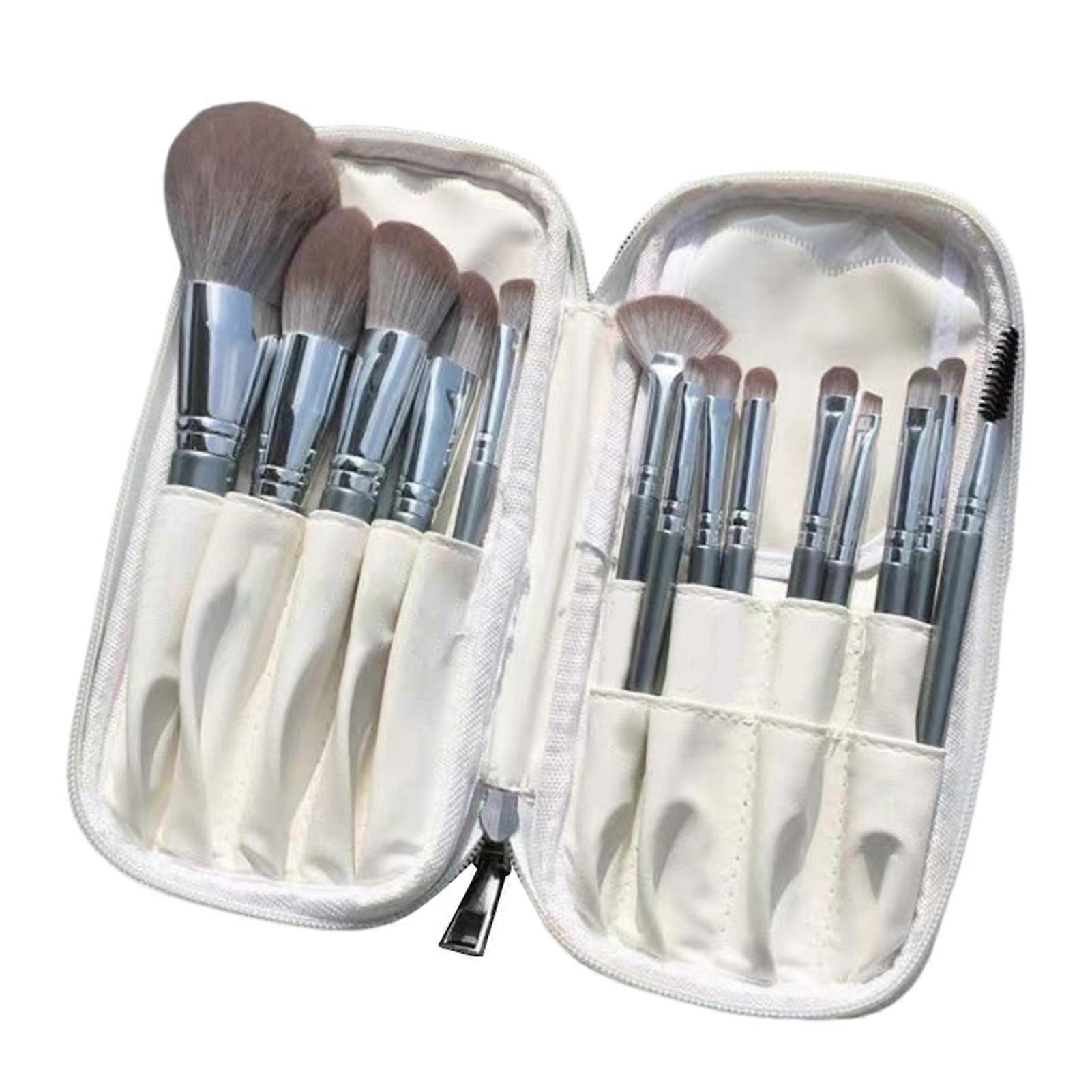 Premium Super Soft Makeup Brush Set for Beginners Travel Complete Cosmetic Tools Kit for Eyeshadow Powder Blending