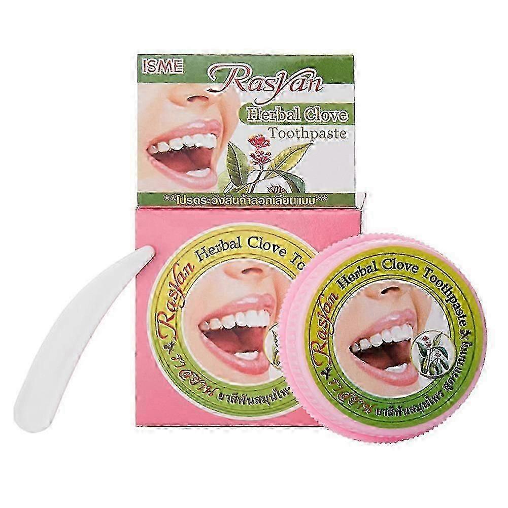 2025 25g ISME Rasyan Herbal Clove Toothpaste Teeth Whitening