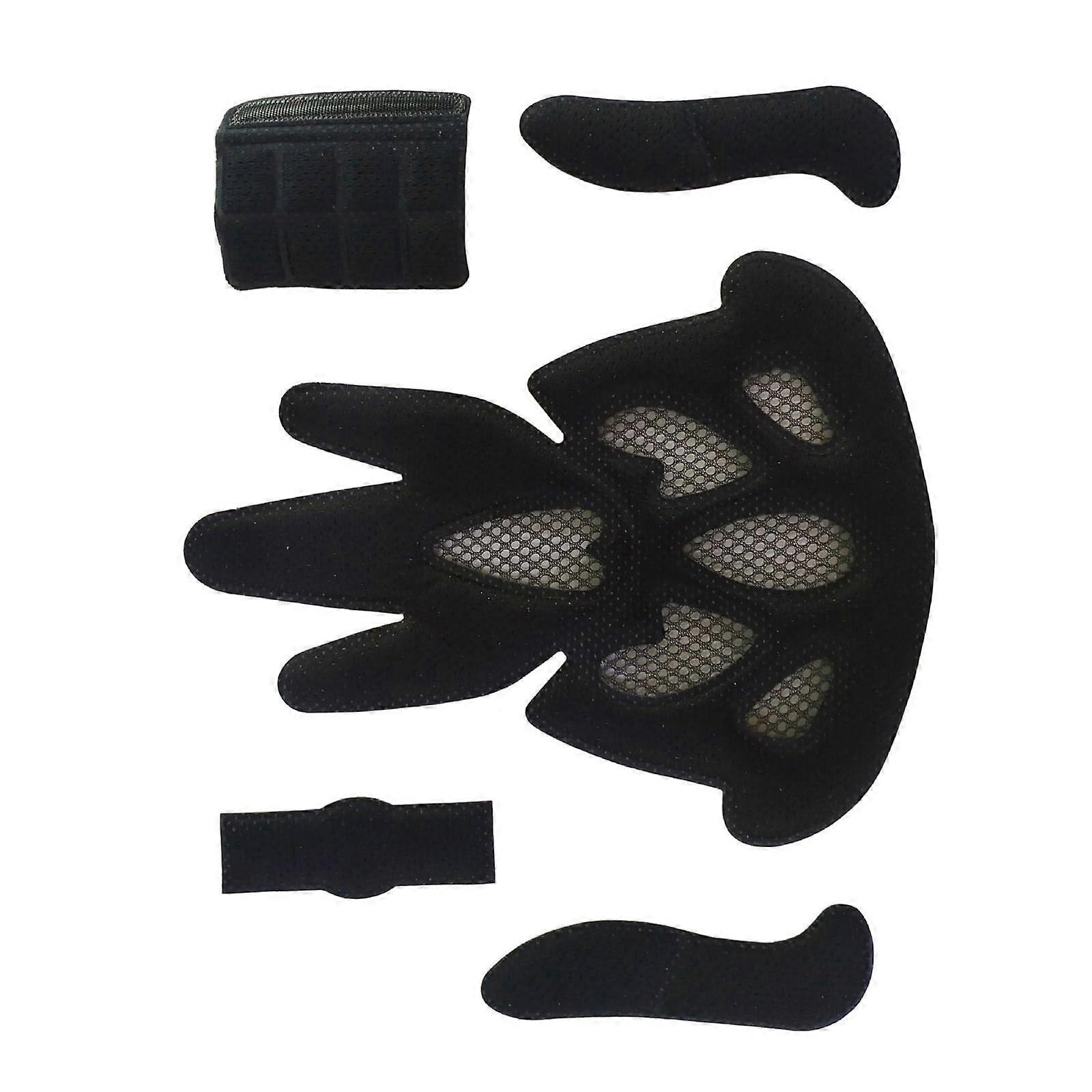 Helmet Inner Padding Quick Dry Memory Foam Sealed Lining Foam Head Guard Liner Black