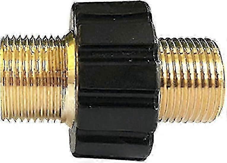 Metric M22 Male External Thread Hose Quick Connector, M22 X 1.5 Male Thread Copper Adapter, Double Nipple 22mm Coupler For High Pressure Washer Hose K