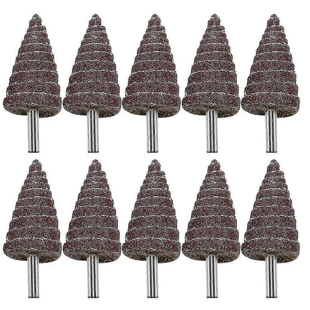 Wear-resisting Conical Sandpaper Grinding Head With Handle Metal Material Tool