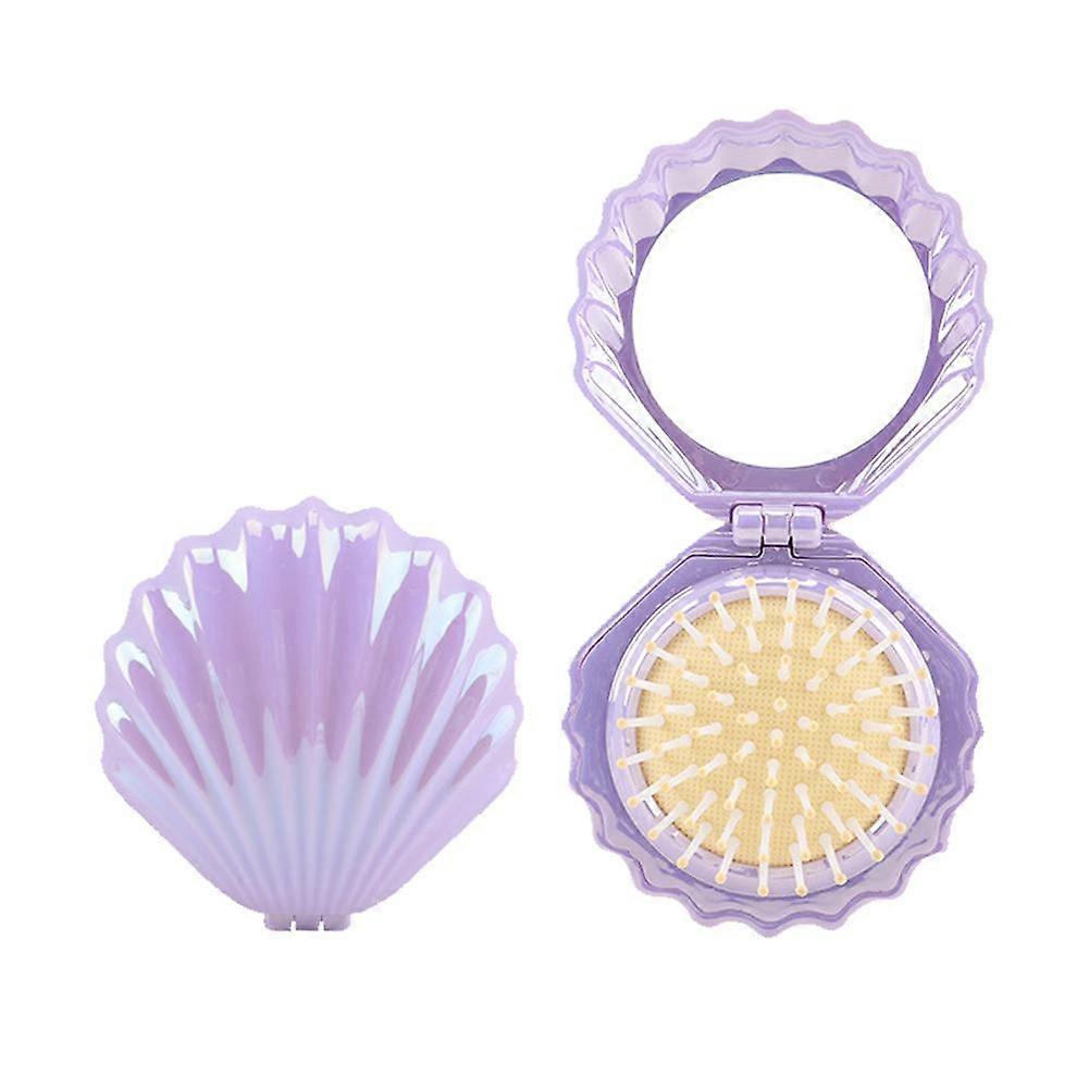 Cute mini cushion comb candy color portable comb home massage comb mirror one