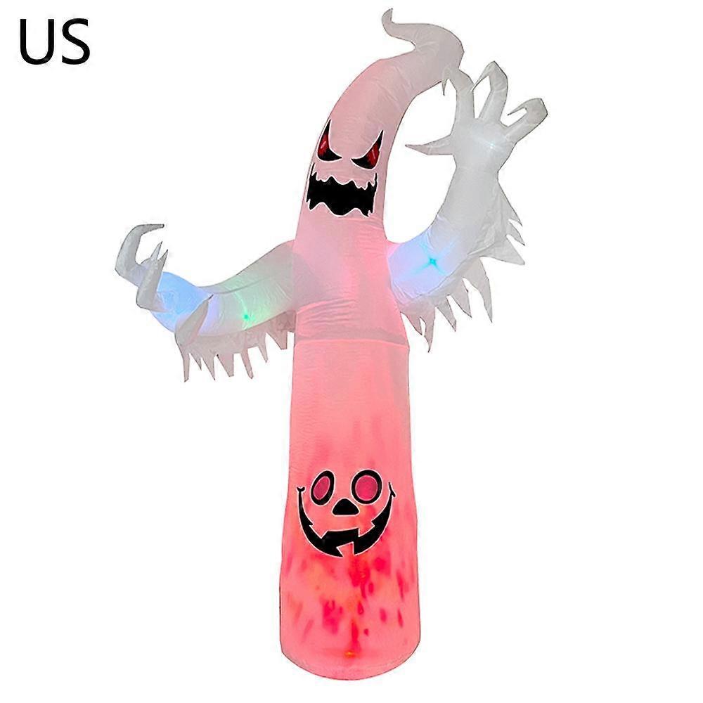 Halloween Aufblasbare 8FT Flamme Weiß Geist Geist Geist Festival Modell