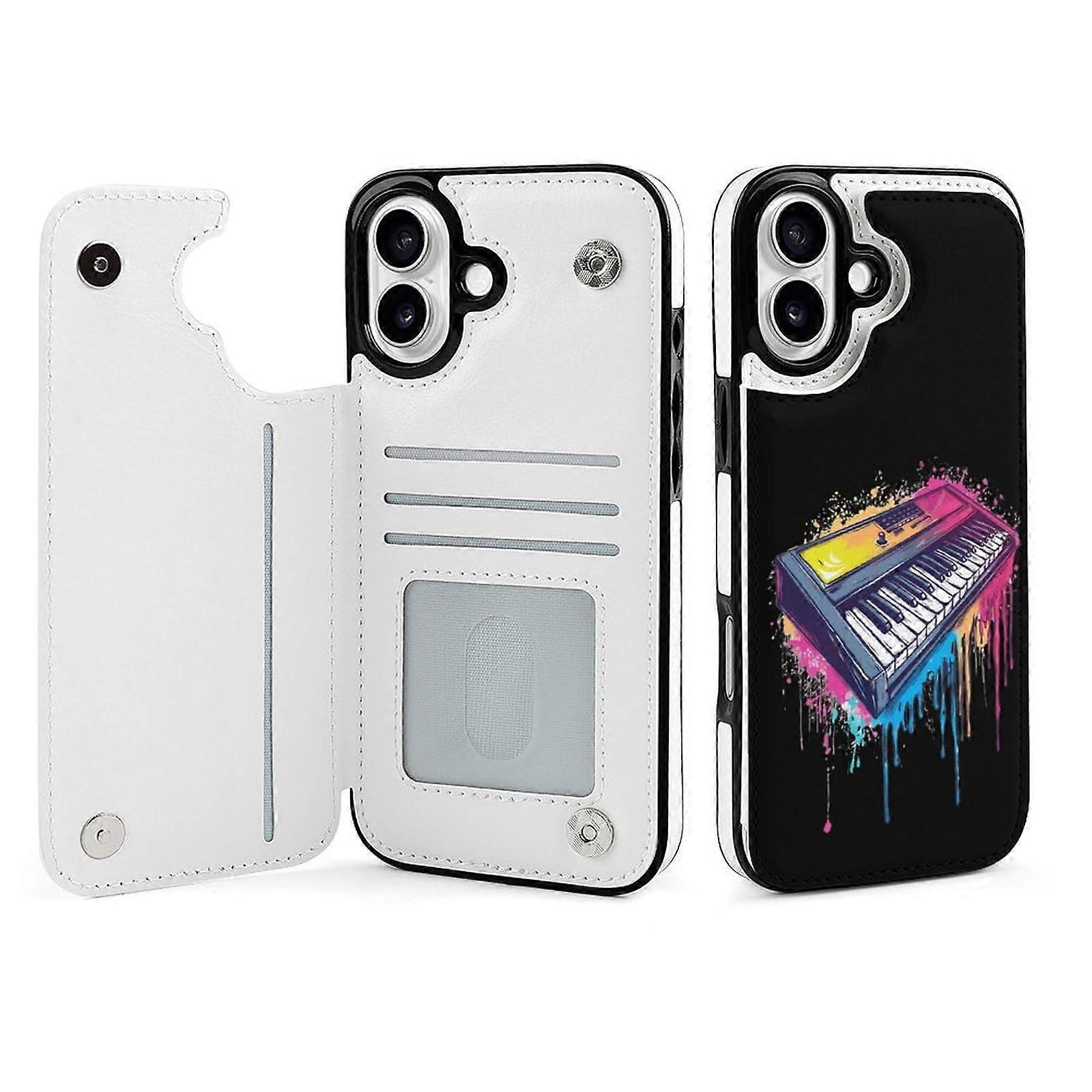 Electronic Keyboard Colorful Dripping Case for iPhone 16/16 Plus/16 Pro/16 Pro Max