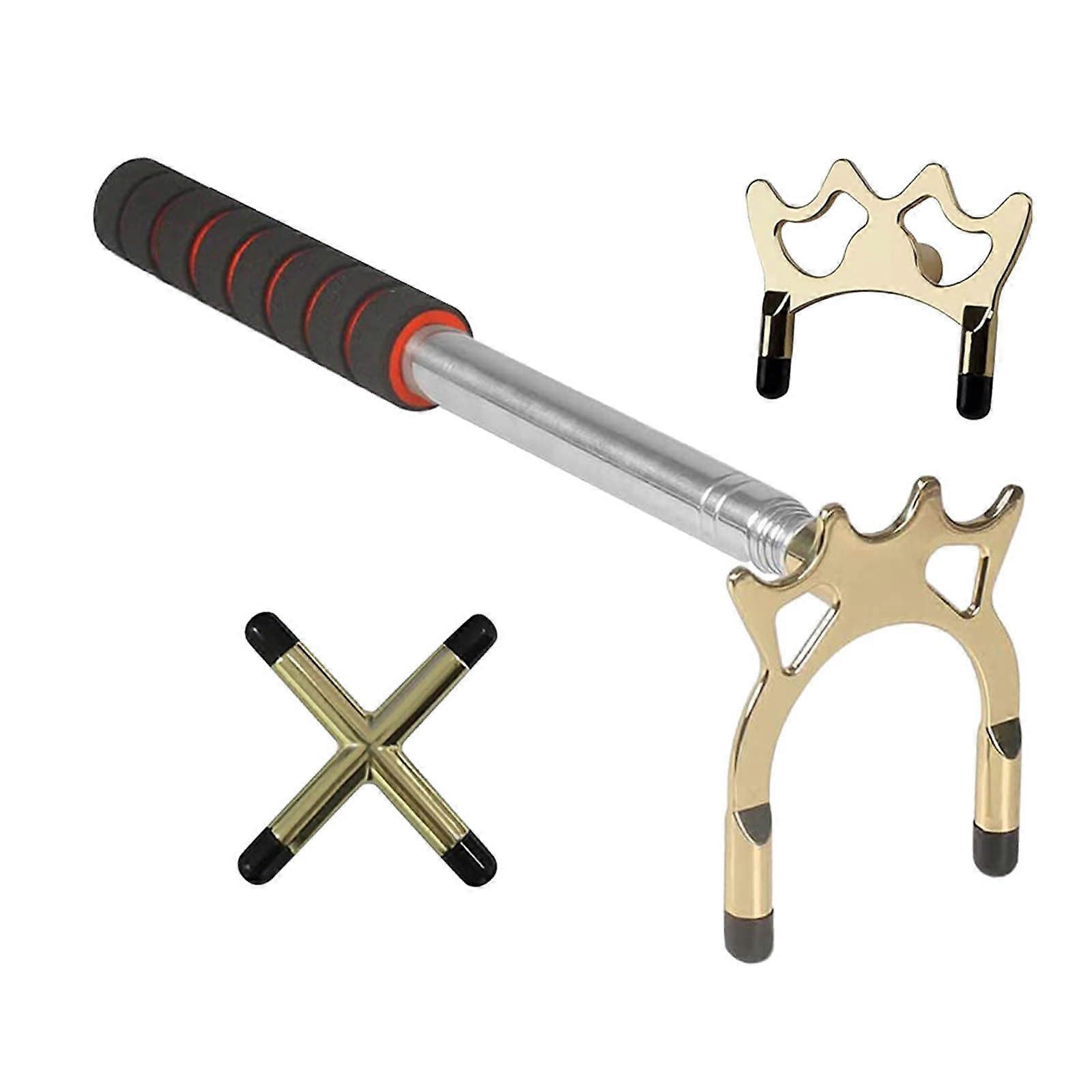 Retractable Pool Cue Bridge Stick Set With Removable Heads Accessory For Table 60 Inch Adjustable Length Light Pink One Size