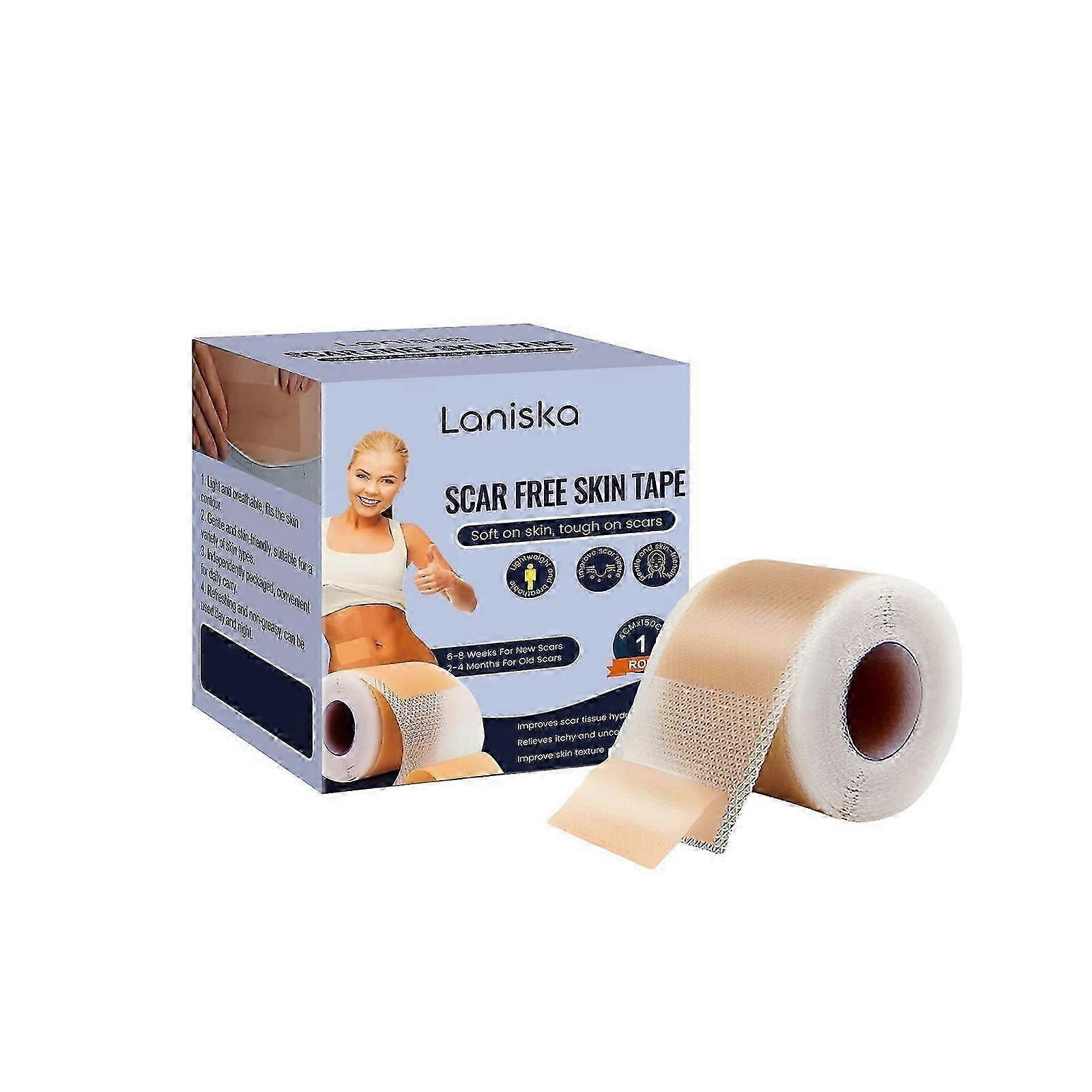 Silicone Scar Sheets, Silicone Scar Tape for Scar Removal Treatment, Reusable Silicone Scar Strips for C-Section, Keloid, Burn, Acne, Surgical Scars 4