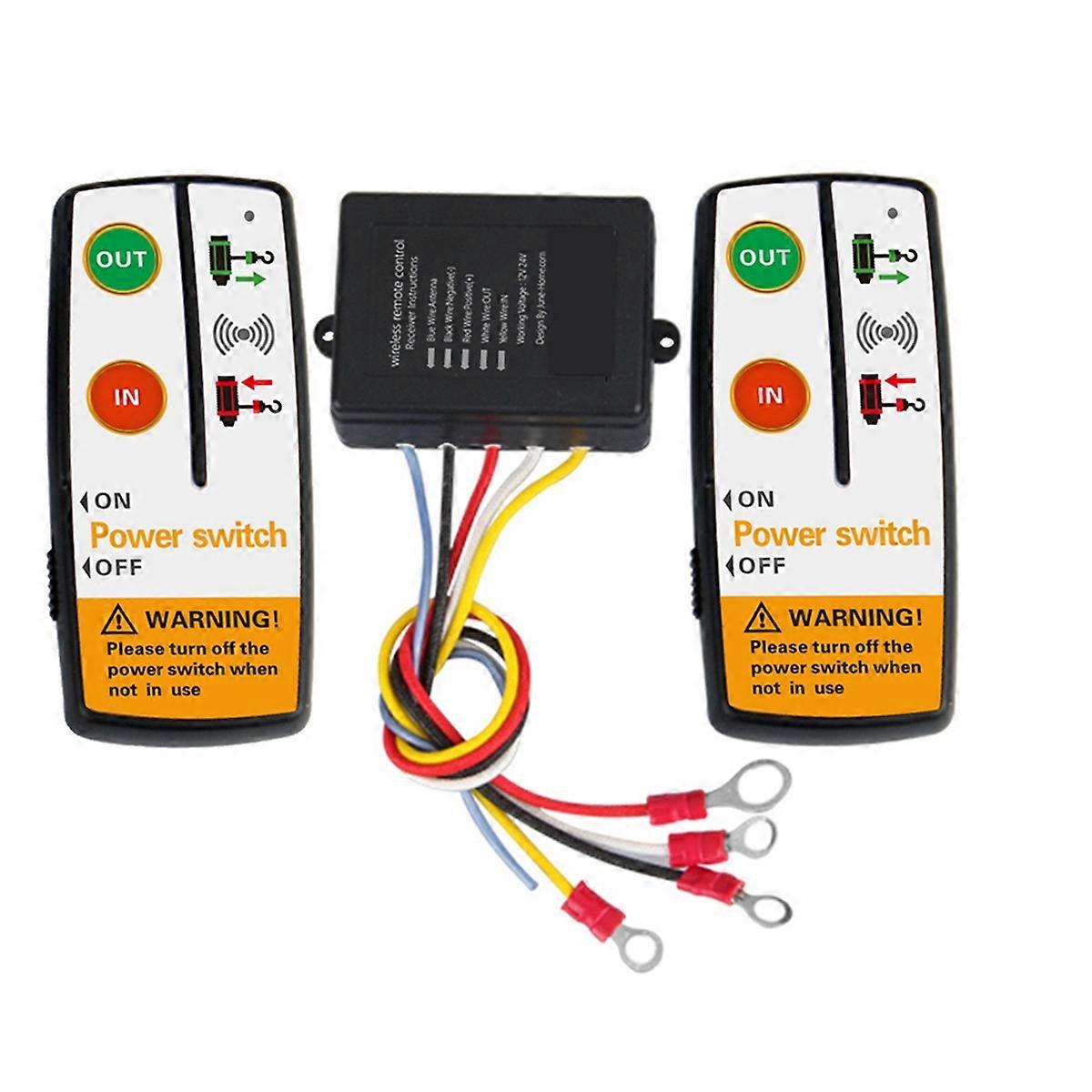 Universal Winch Electric Wireless Remote Control Switch Kit for ATV SUV Truck Electric Winch Remote Control System
