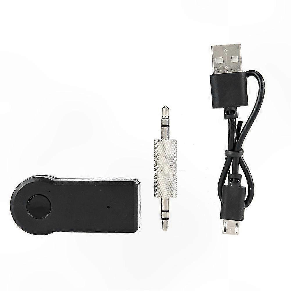Bluetooth Handsfree Car Kit, 3.5mm Wireless Audio Receiver Adapter for Music Streaming
