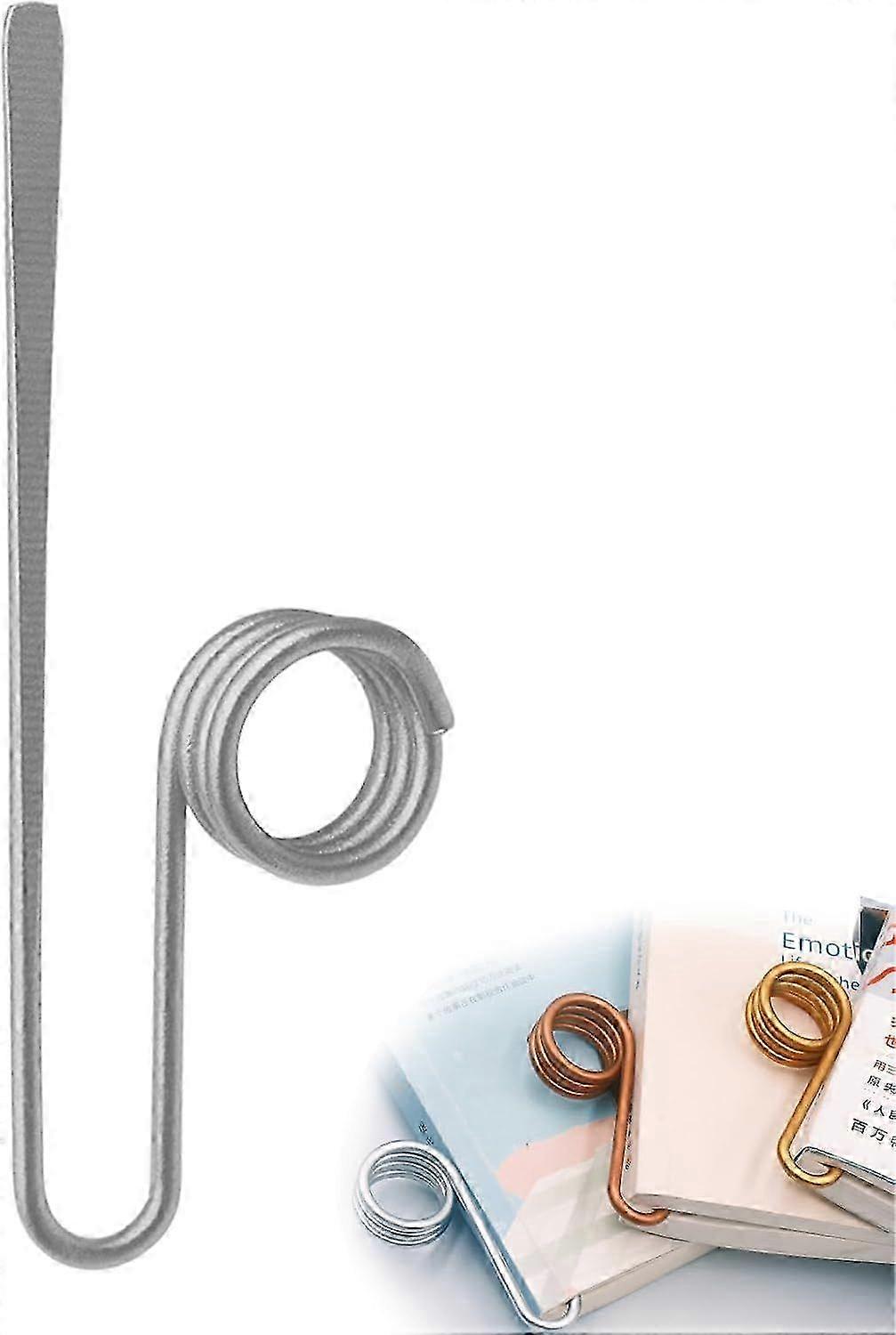 Premium Metal Book Holder Ring - Hands-Free Page Holder & Bookmark for Readers, Durable & Stylish Reading Accessory (Silver/Gold)