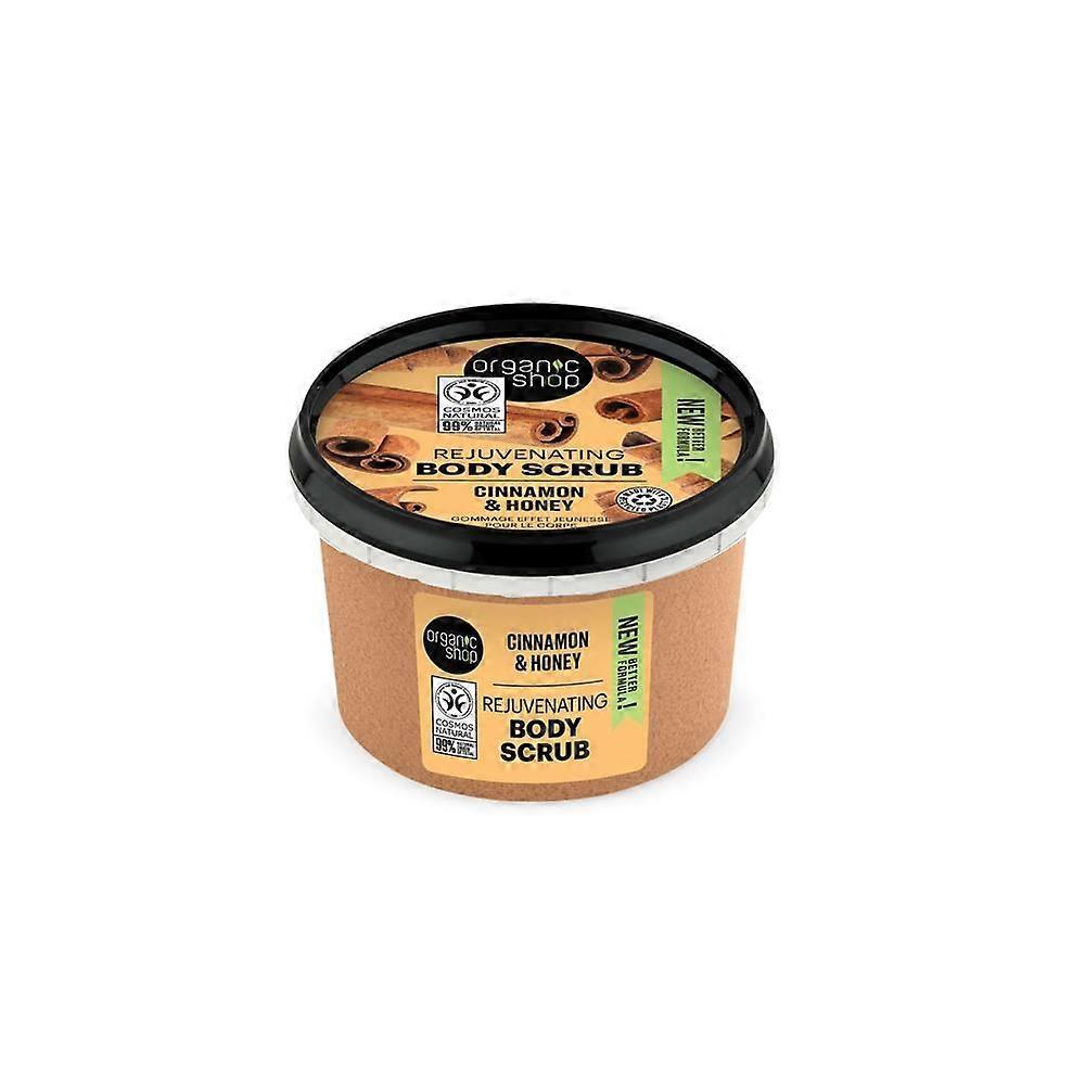 Organic Shop OS Rejuvenating Body Scrub Cinnamon & Honey 250ml - 3 Pack