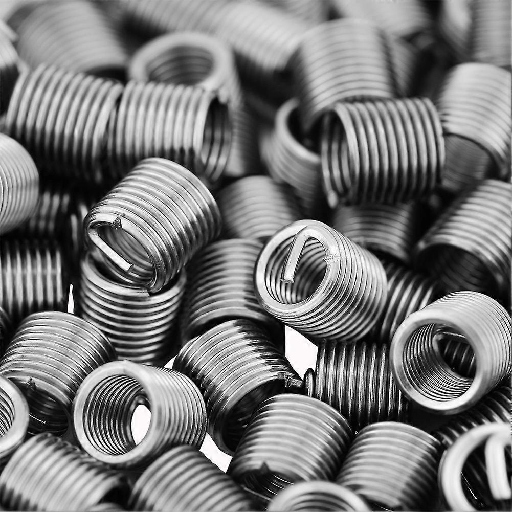 100 Pcs M5x0.8x2D 304 Stainless Steel Wire Screw Thread Inserts