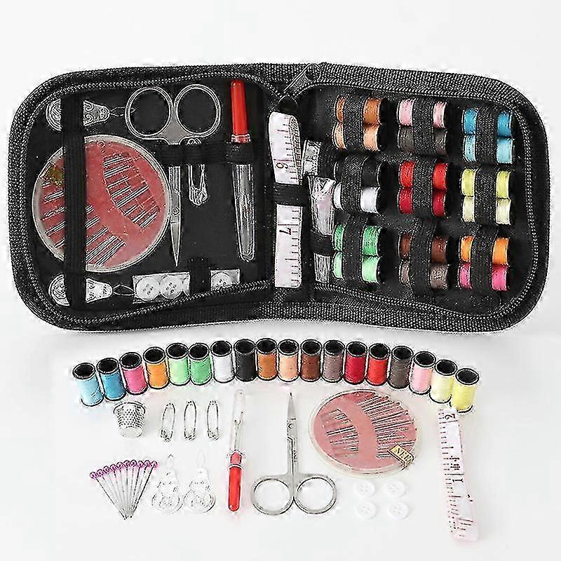 Sewing Kit, Sewing Supplies Storage Bag With Scissors, Thimble, Thr...