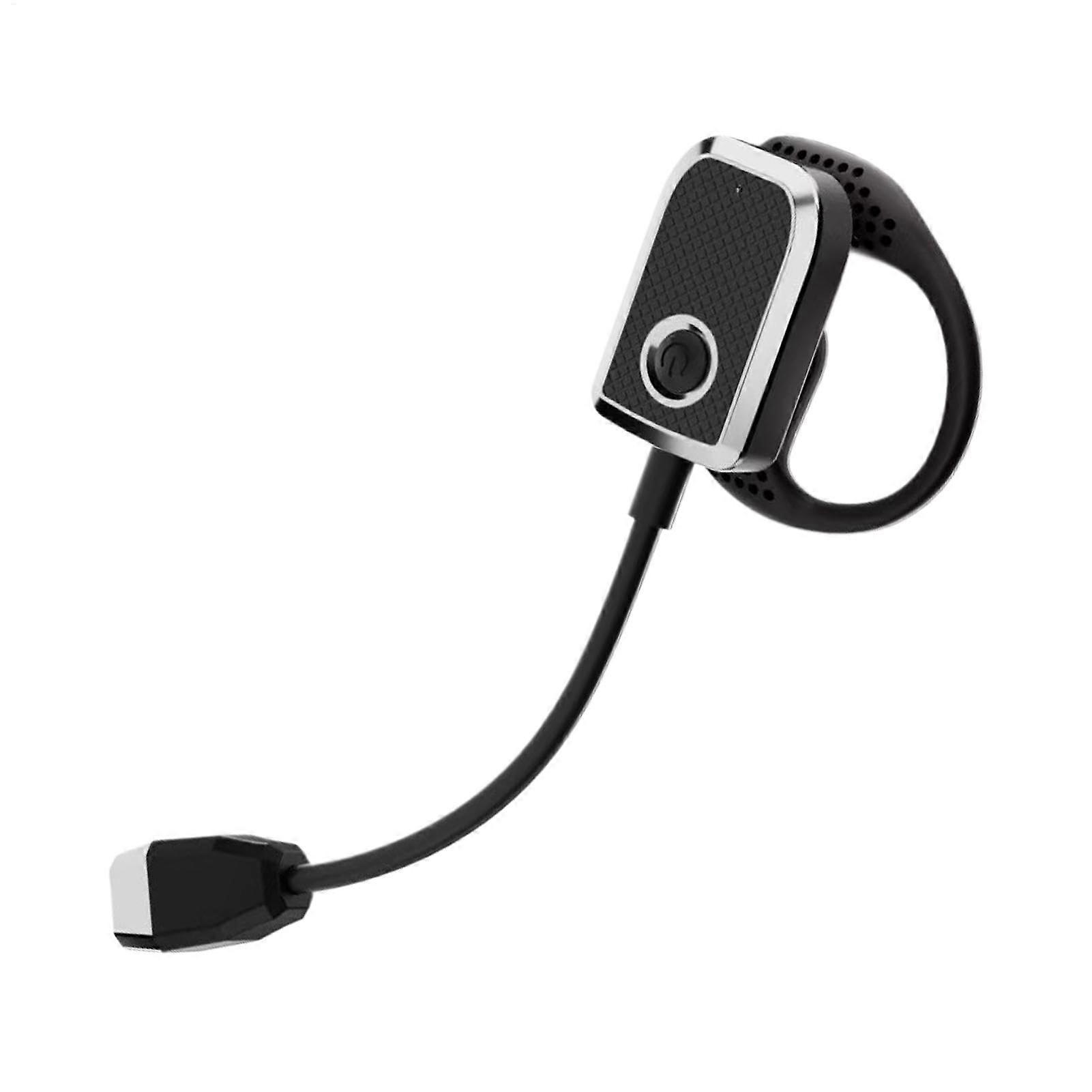 Folding Bed Book Reading Lights - Rechargeable LED Ear Reading Lamp with Adjustable Brightness for Travel and Camping, Black