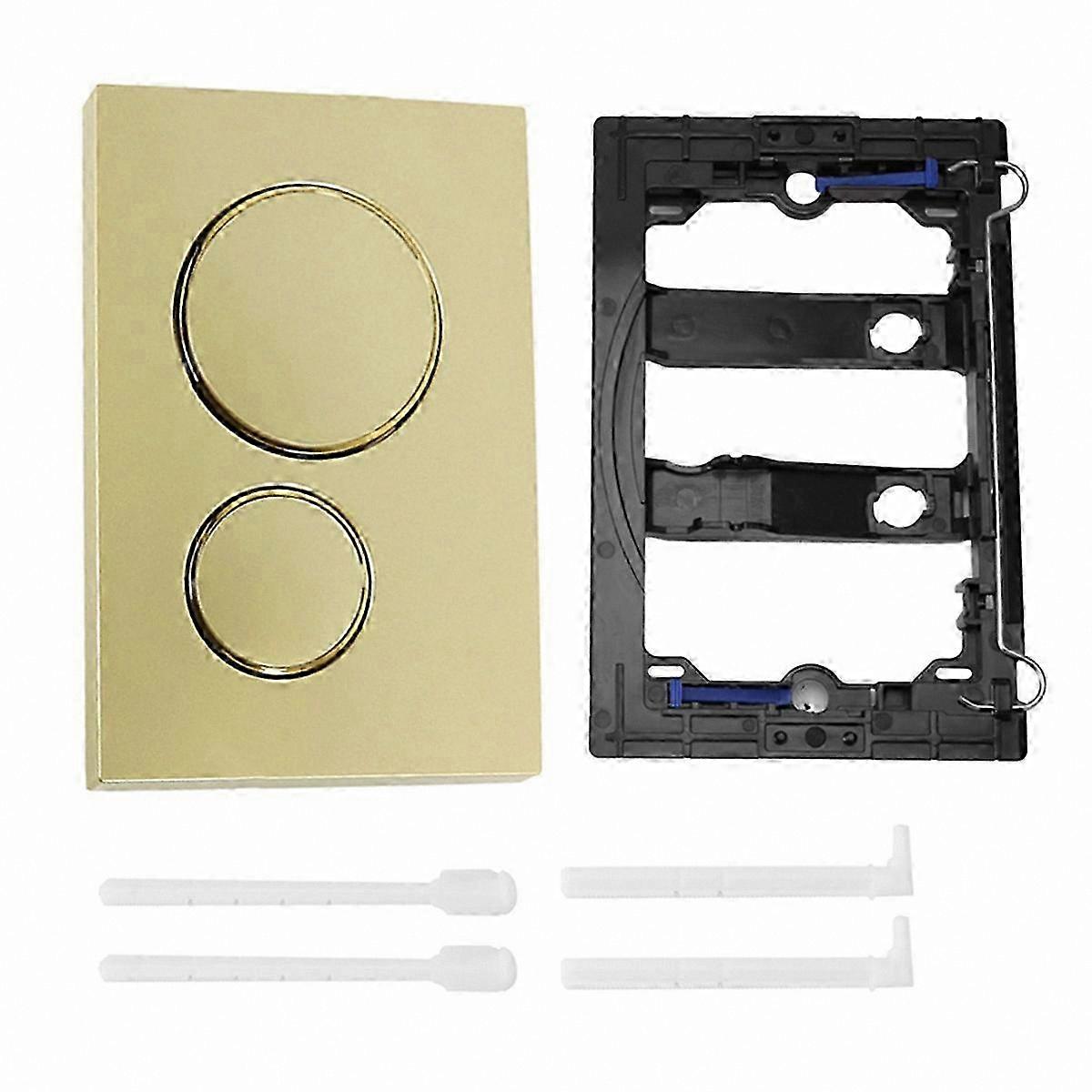 Dual Flush Plate for Toilet Tank Components