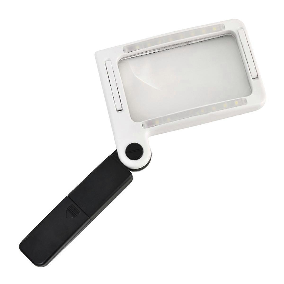 3.5X Professional Handheld Magnifying Glass Reading Lens 16 LED Light for Reading Magnifying Glass