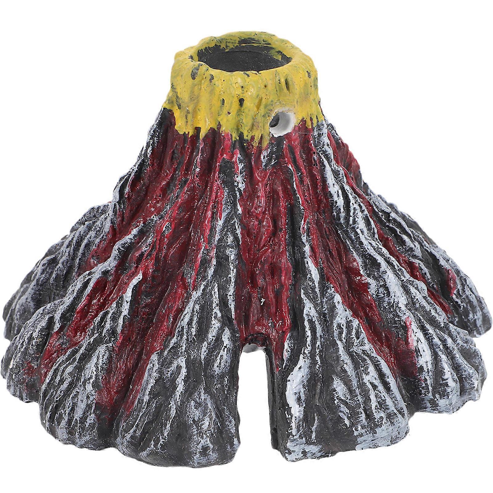 Oxygen Pump Aquarium Volcano Decoration Simulation Volcano Model